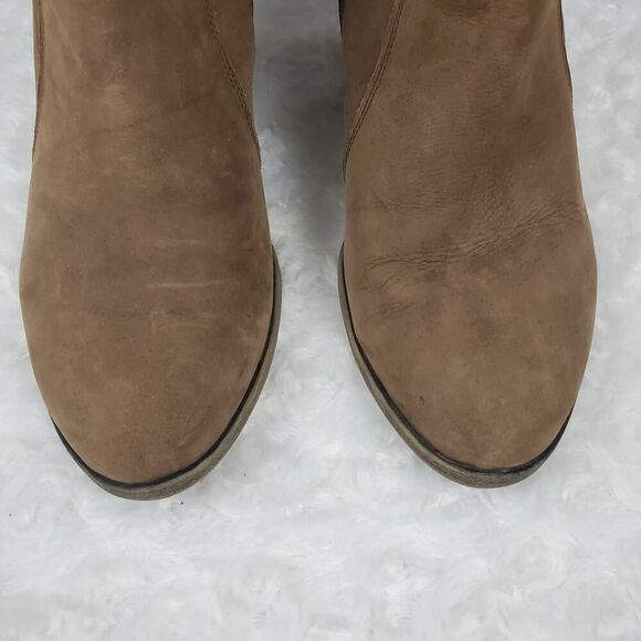Franco Sarto Danela Leather Booties Brown Size 8.5 - Picture 5 of 9